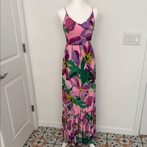 Floral Pink Maxi Dress